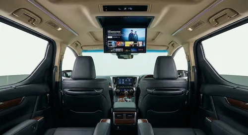 後席モニター＆DVDレンタル